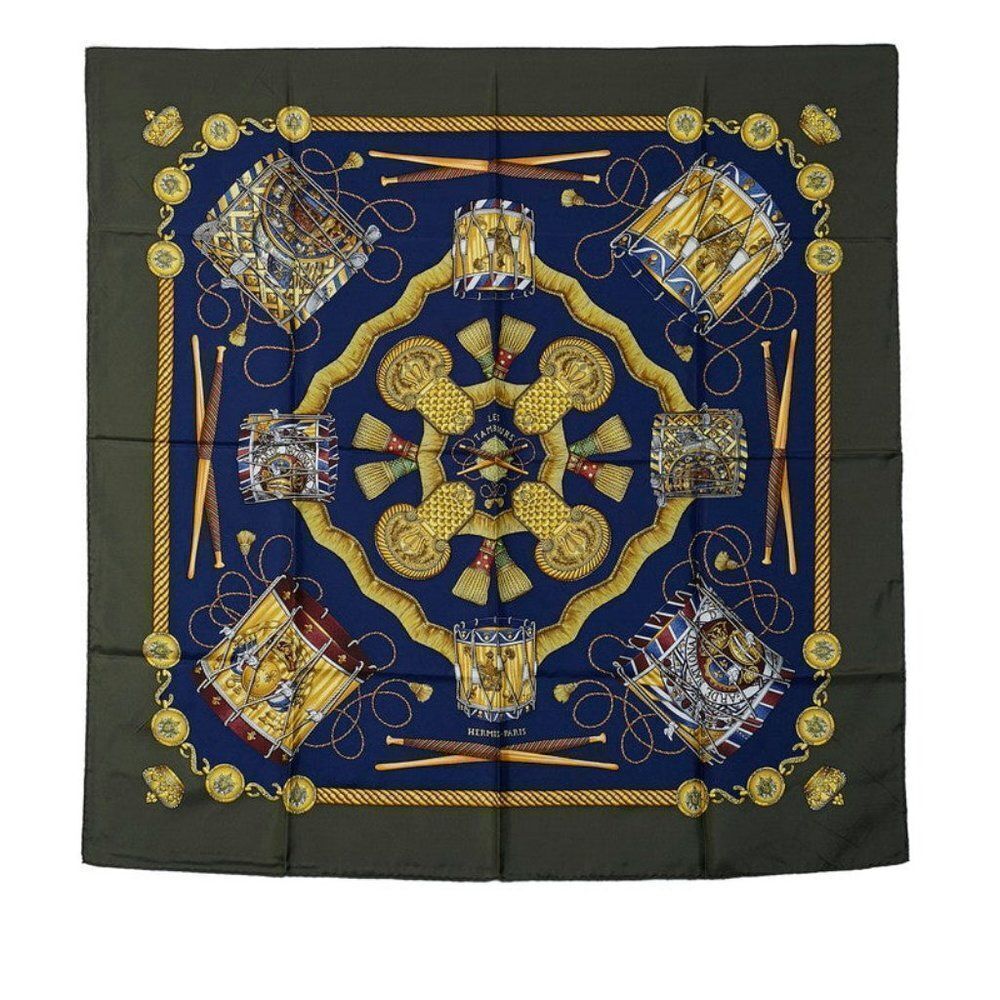Hermès Les Tambours Scarf